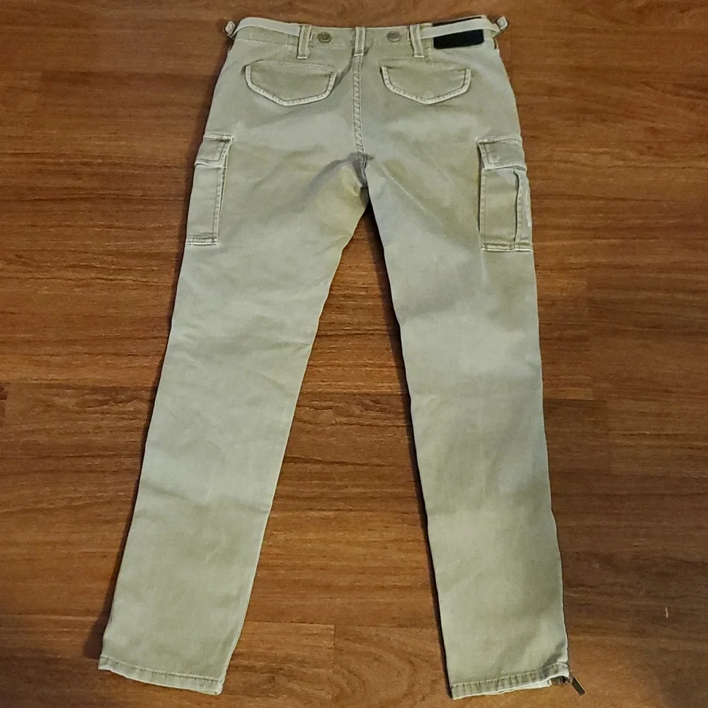 BCBG Max Azria Vintage Army Style Fatigue Wash Women's Pants - Size 26 - Picture 3 of 14